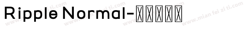 Ripple Normal字体转换